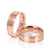 18ct Rose Gold Men's Band with double grooves